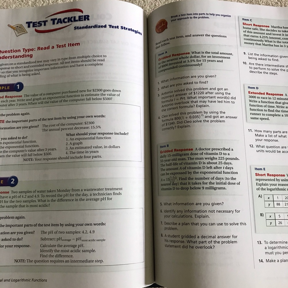 Algebra Textbook - Picture 2 of 3